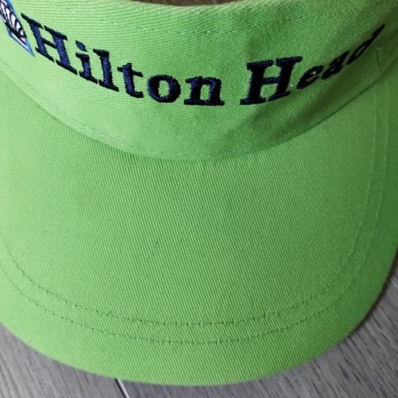 Hilton Head Visor Hat Cap Green Blue South Carolina Adjustable Strap OSFA Beach - Picture 6 of 9